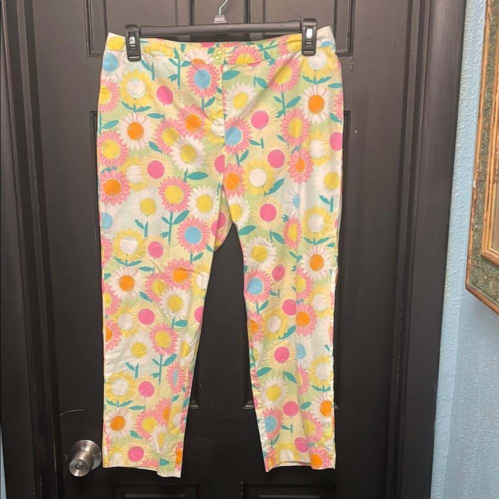 Lily Pulitzer Capris in Pink and Yellow